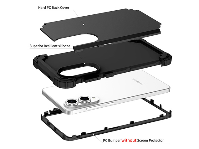 Defender Case for the Samsung Galaxy S25 Edge - Black