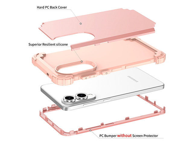 Defender Case for the Samsung Galaxy S25 Edge - Pink