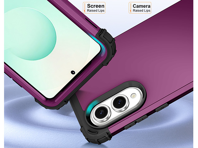 Defender Case for the Samsung Galaxy S25 Edge - Plum