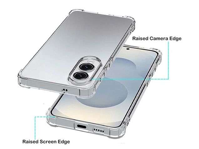 Gel Case with Bumper Edges for Samsung Galaxy S25 Edge - Clear