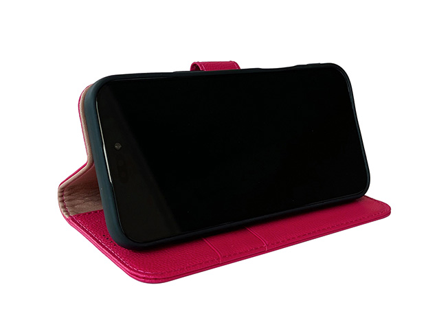 Premium Leather Wallet Case for Samsung Galaxy S25 Edge - French Rose
