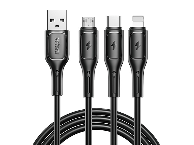 WiWU Starlink 3-in-1 Charging Cable - USB-A