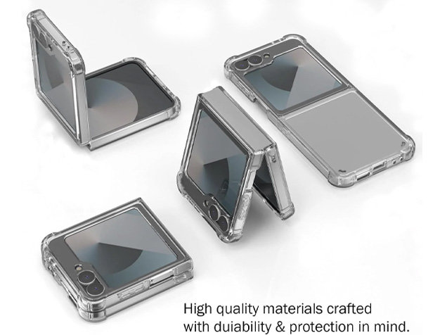 Clear Case with Bumper Edges for Samsung Galaxy Z Flip7 FE