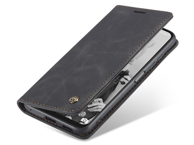 CaseMe Slim Synthetic Leather Wallet Case with Stand for Samsung Galaxy XCover7 Pro - Charcoal CaseMe Slim Synthetic Leather Wallet Case with Stand for Samsung Galaxy XCover7 Pro - Charcoal