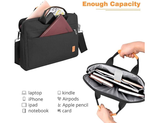 WiWU Pioneer Shoulder Laptop Bag 14 inch - Black
