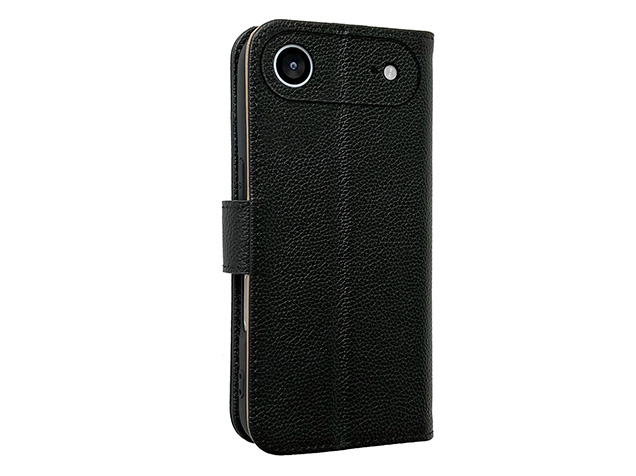 Premium Leather Wallet Case for Apple iPhone Air - Black