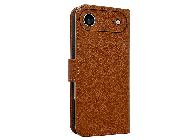 Premium Leather Wallet Case for Apple iPhone Air - Caramel