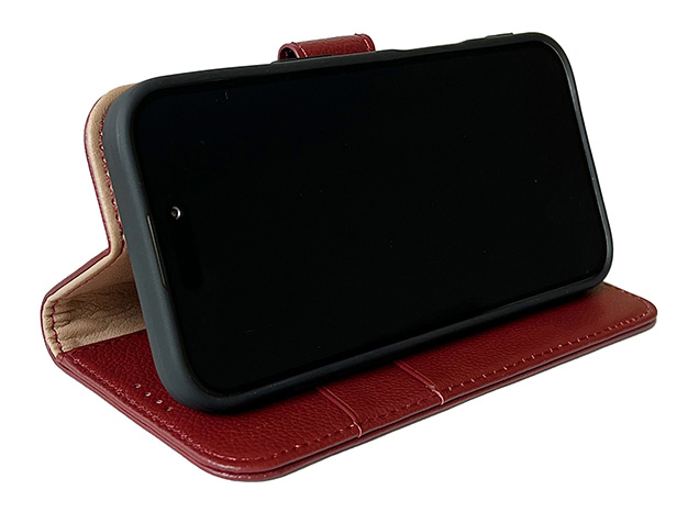 Premium Leather Wallet Case for Apple iPhone 17 Pro - Rosewood