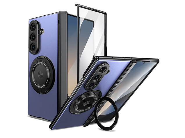 Magnetic Ring / Stand Case for the Samsung Galaxy Z Fold7 - Blue