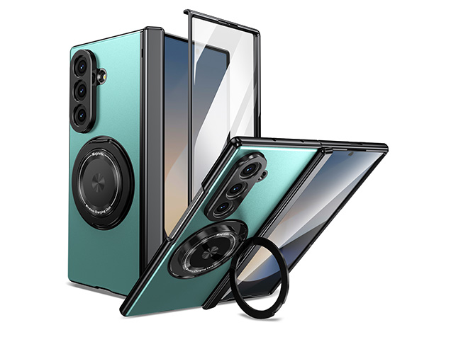 Magnetic Ring / Stand Case for the Samsung Galaxy Z Fold7 - Green