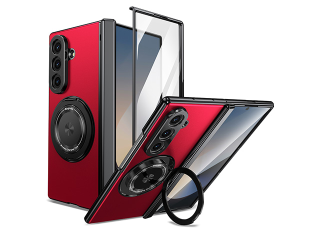 Magnetic Ring / Stand Case for the Samsung Galaxy Z Fold7 - Red