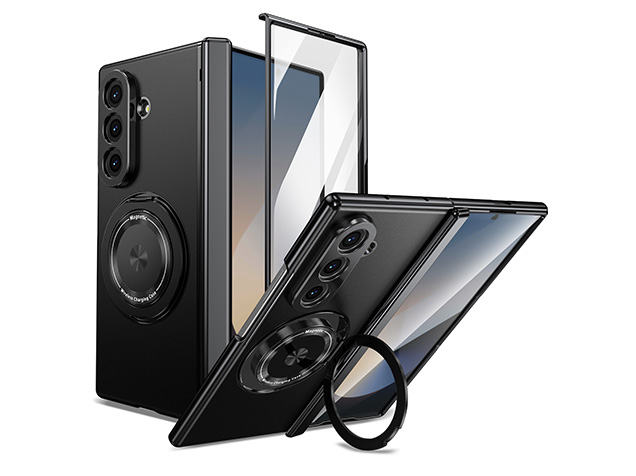 Magnetic Ring / Stand Case for the Samsung Galaxy Z Fold7 - Black