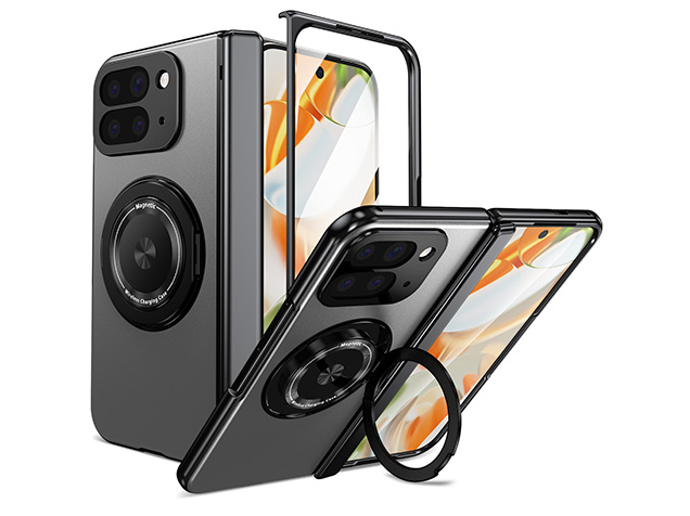 Magnetic Ring / Stand Case for Google Pixel 10 Pro Fold - Silver