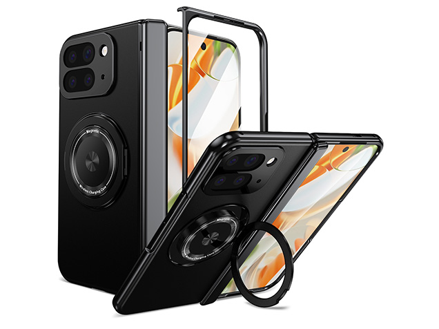 Magnetic Ring / Stand Case for Google Pixel 10 Pro Fold - Black