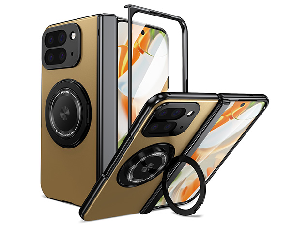 Magnetic Ring / Stand Case for Google Pixel 10 Pro Fold - Gold