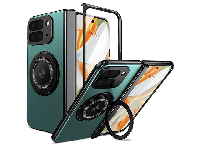 Magnetic Ring / Stand Case for Google Pixel 10 Pro Fold - Green