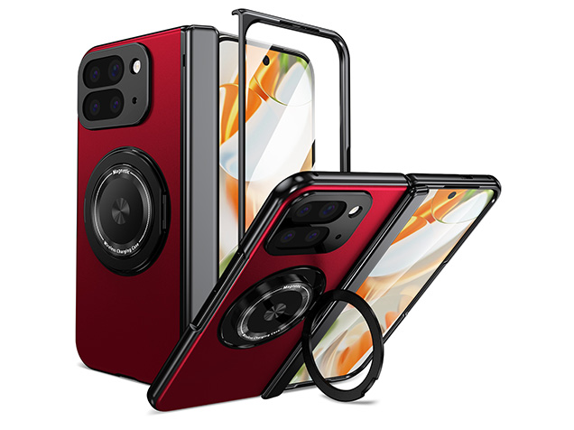 Magnetic Ring / Stand Case for Google Pixel 10 Pro Fold - Red