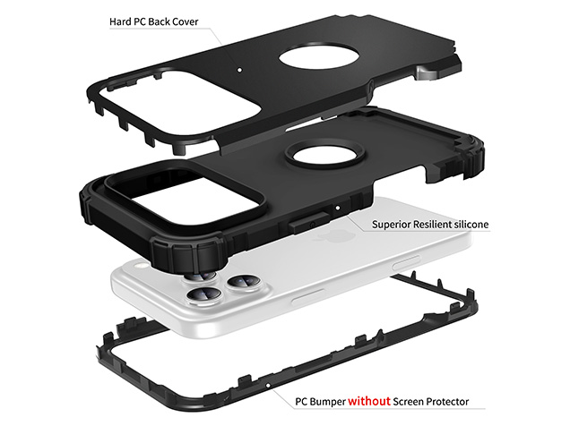 Defender Case for iPhone 17 Pro - Black