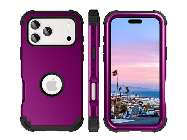 Defender Case for iPhone 17 Pro - Plum
