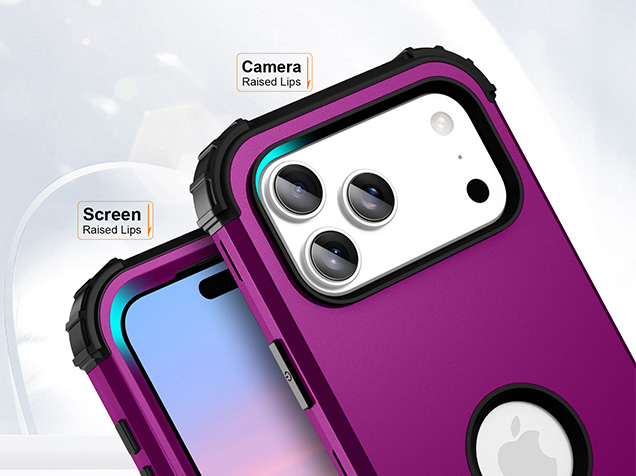 Defender Case for iPhone 17 Pro - Plum