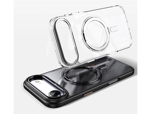 Magnetic Ring Stand Case for iPhone Air - Black