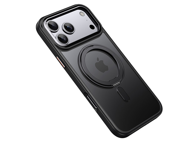 Magnetic Ring Stand Case for iPhone 17 Pro - Black