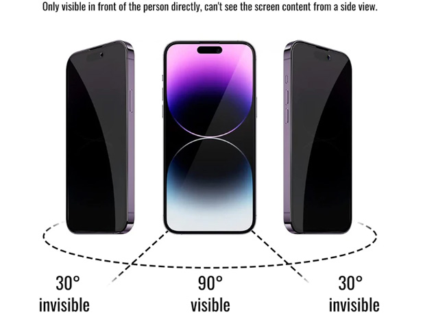 Privacy Tempered Glass Screen Protector for iPhone 17