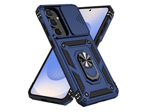Military Case with Camera Cover for Samsung Galaxy S25 FE - Blue Impact Case