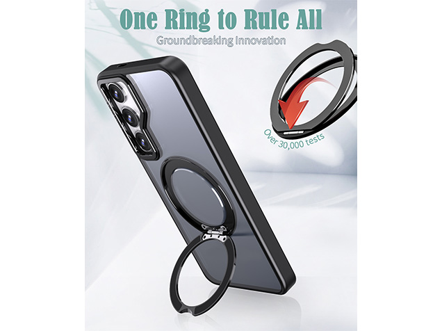 Magnetic Ring / Stand Case for Samsung S25 FE - Black