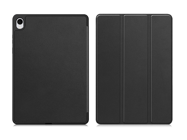 Slim Synthetic Leather Flip Case with Stand for Samsung Galaxy Tab S11 - Black