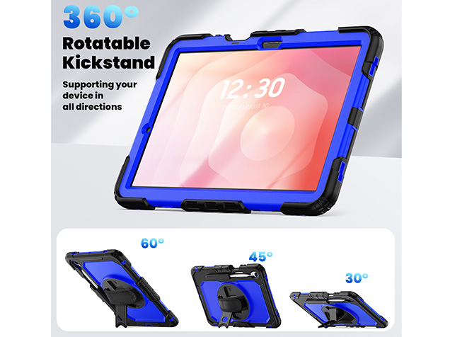 Rugged Impact Case with Strap for Samsung Galaxy Tab S11 - Blue