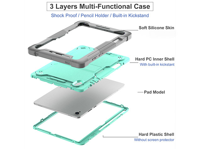 Impact Case for the Samsung Galaxy Tab S11 - Mint/Grey