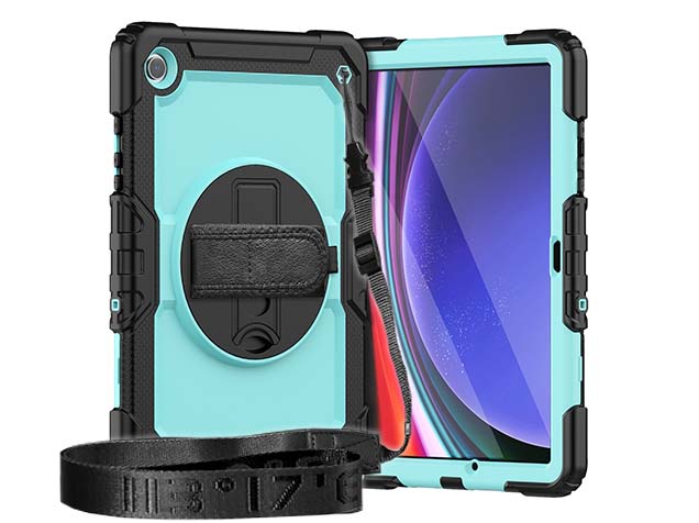 Rugged Impact Case with Strap for Samsung Galaxy Tab A11+ - Turquoise Impact Case