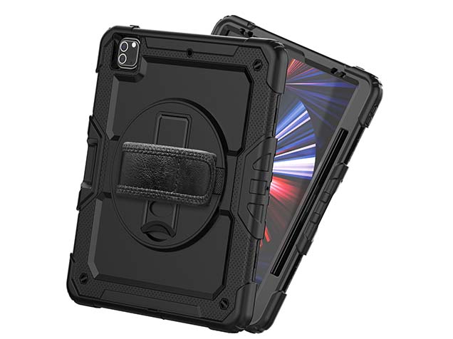 Rugged Impact Case with Strap for iPad Pro 13 (2025) - Classic Black