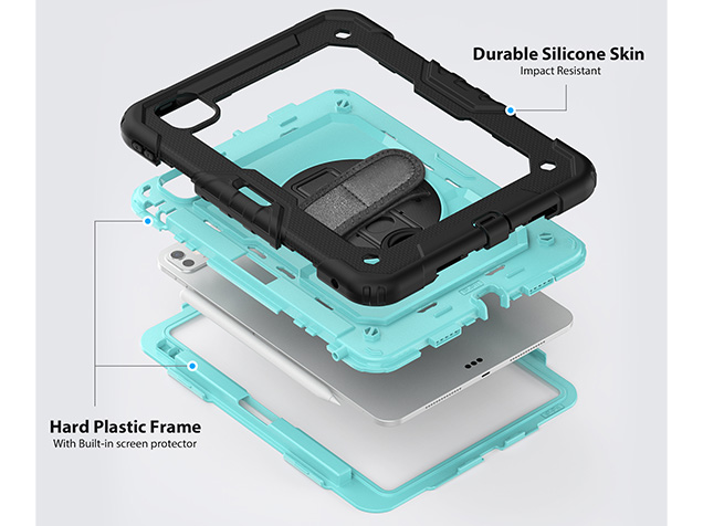 Rugged Impact Case for iPad Pro 11 (2025) - Turquiose