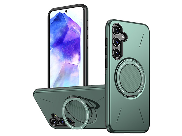 Impact Case with Ring for Samsung Galaxy A16 - Green Impact Case