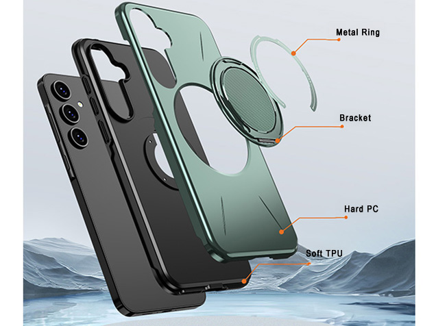 Impact Case with Ring for Samsung Galaxy A16 - Green