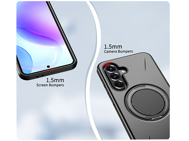 Impact Case with Ring for Samsung Galaxy A17 - Black