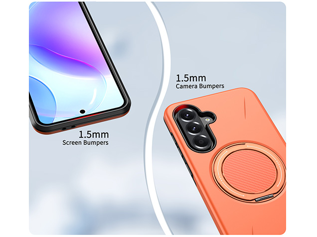 Impact Case with Ring for Samsung Galaxy A17 - Orange