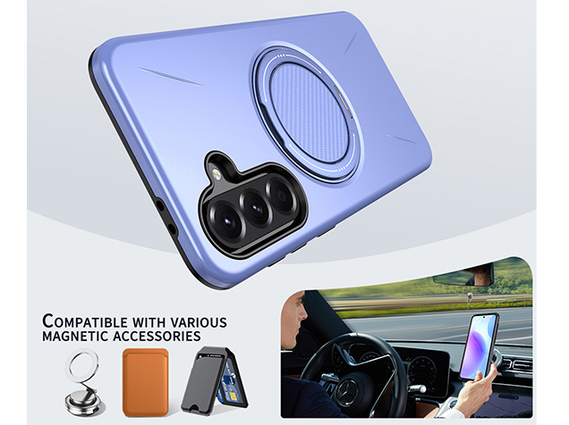 Impact Case with Ring for Samsung Galaxy A17 - Purple