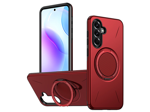 Impact Case with Ring for Samsung Galaxy A17 - Red