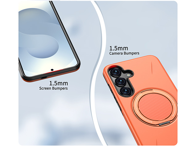Impact Case with Ring for Samsung Galaxy S25 FE - Orange