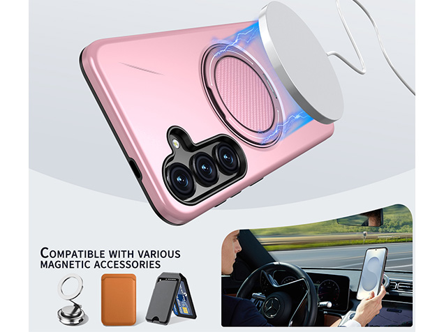 Impact Case with Ring for Samsung Galaxy S25 FE - Pink