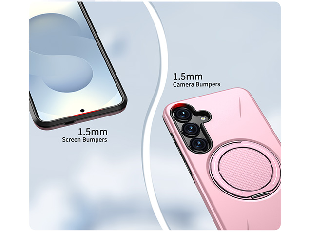 Impact Case with Ring for Samsung Galaxy S25 FE - Pink