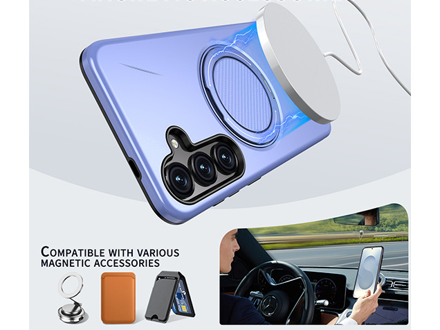 Impact Case with Ring for Samsung Galaxy S25 FE - Purple