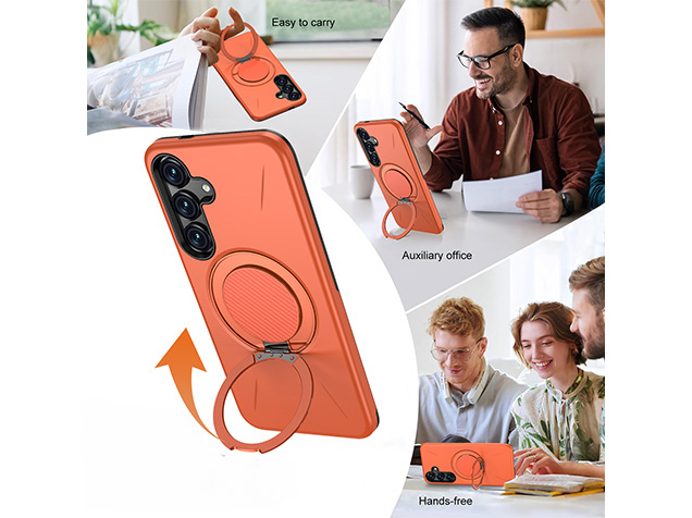 Impact Case with Ring for Samsung Galaxy S25 - Orange
