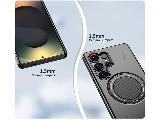 Impact Case with Ring for Samsung Galaxy S25 Ultra - Black