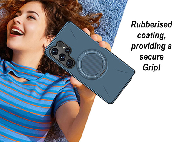 Impact Case with Ring for Samsung Galaxy S25 Ultra - Blue