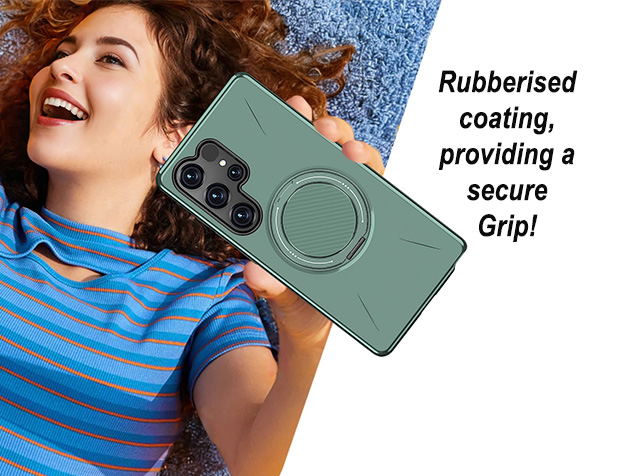 Impact Case with Ring for Samsung Galaxy S25 Ultra - Green