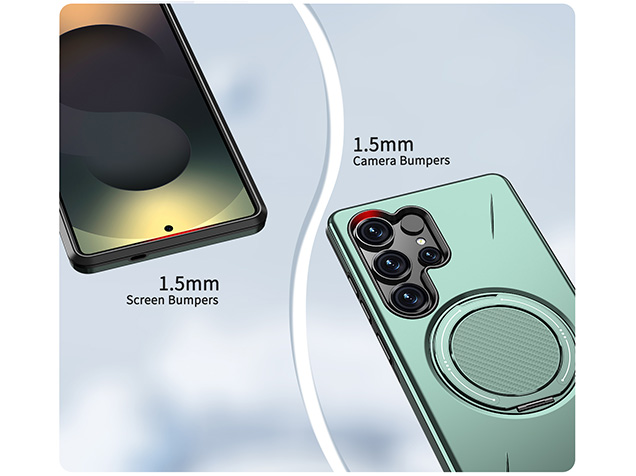 Impact Case with Ring for Samsung Galaxy S25 Ultra - Green